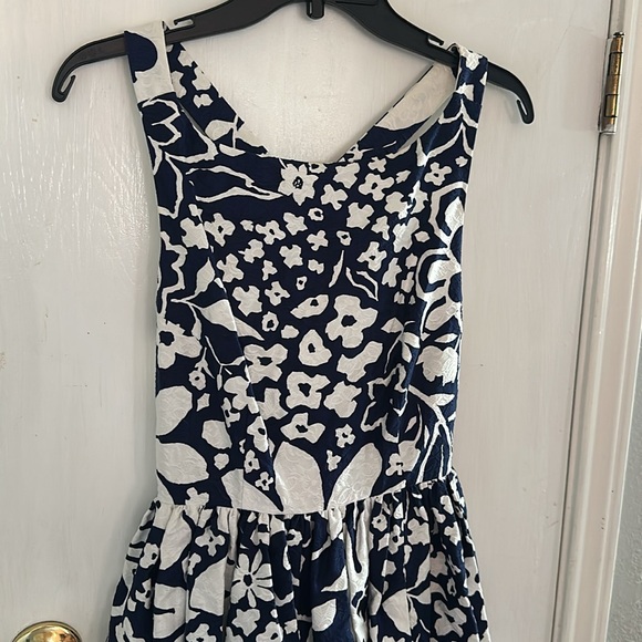 NWT Kate Spade Tanner Dress Navy/White - Picture 2 of 8